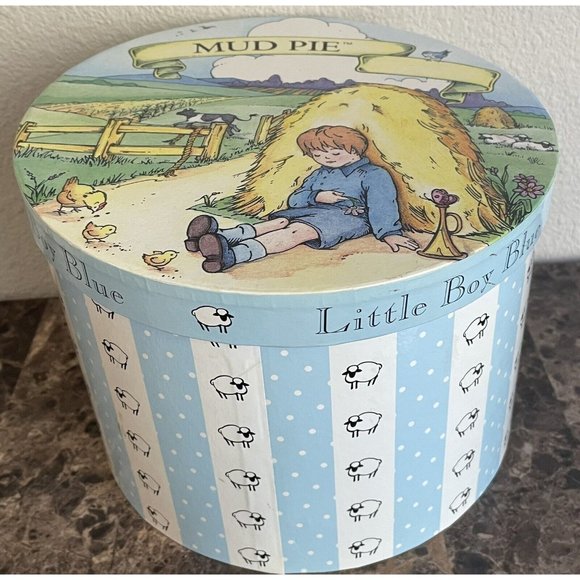 Little Boy Blue Child's Cup Plate Set Mud Pie w/ Box Mother Goose Nursery Rhyme - Picture 14 of 14